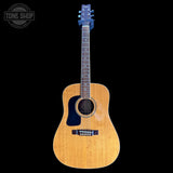 Full frontal of Used Washburn D10SLH Left Handed Acoustic Guitar.