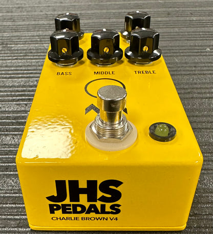 Front of Used JHS Charlie Brown V4 Overdrive Pedal w/box TSS3999