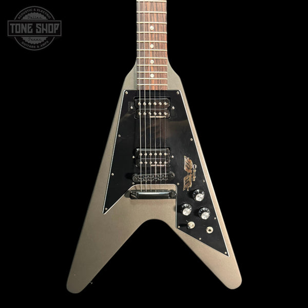Front of Used 2013 Gibson Government Series Flying  Gunmetal Gray TFW3244.