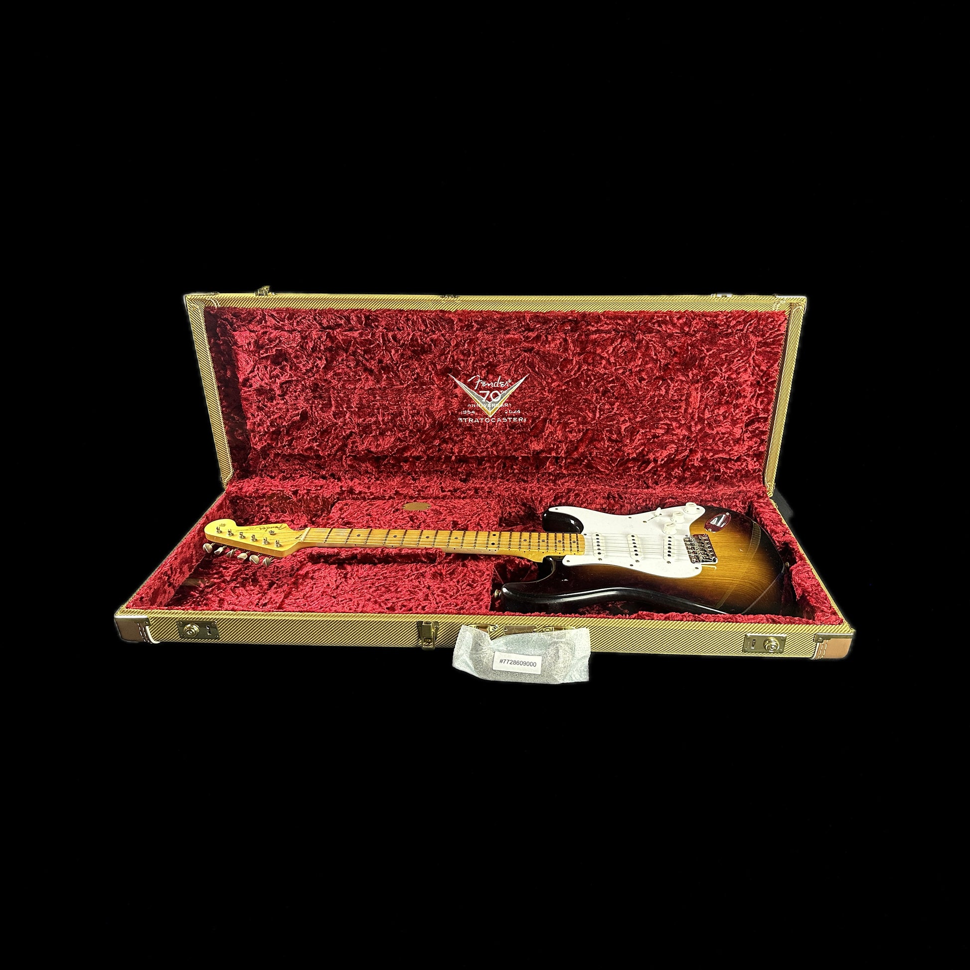Fender Custom Shop LTD 70th Anniversary 1954 Stratocaster Journeyman Relic 2-Color Sunburst in case.