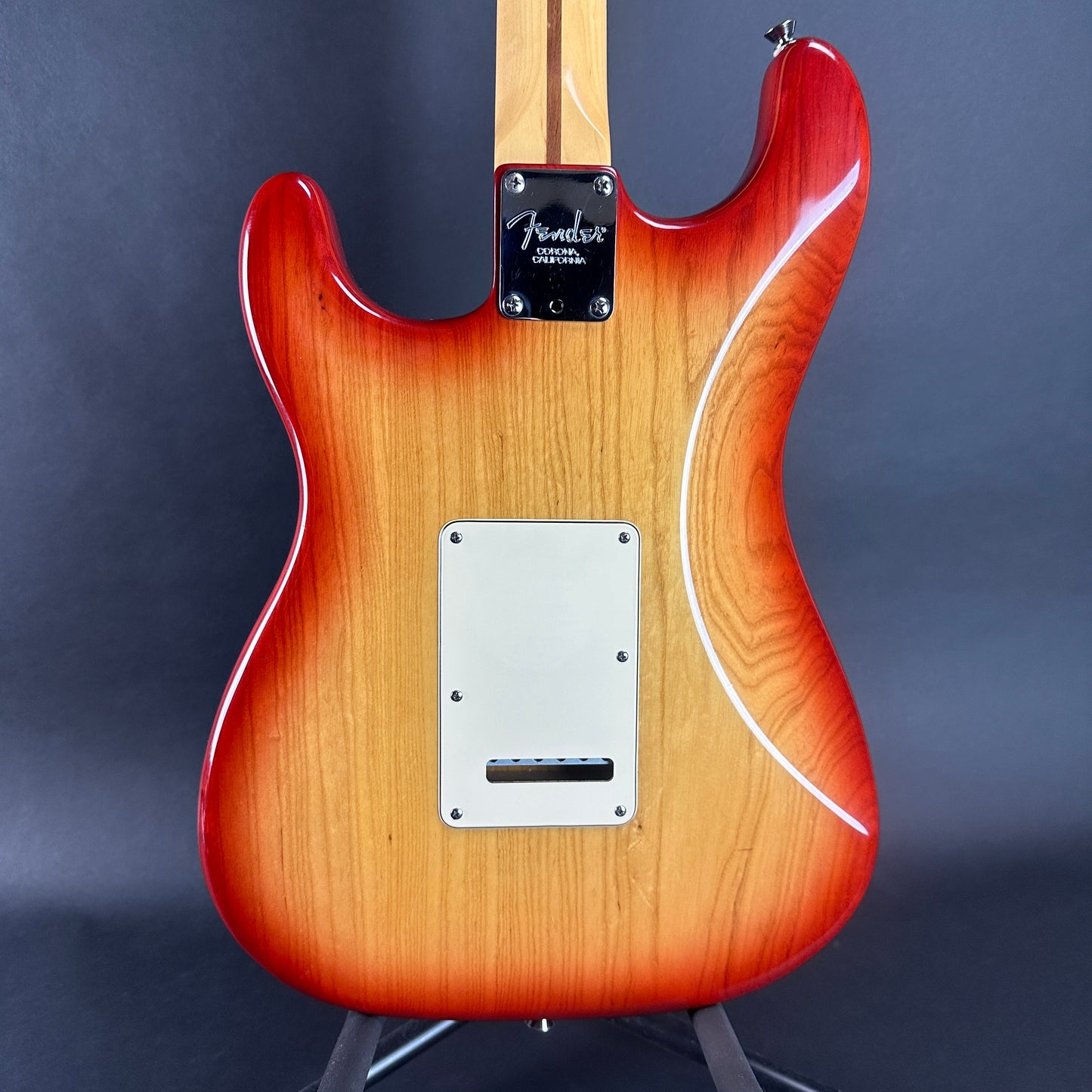 Back of body of Used Fender American Standard Strat Sienna MP.