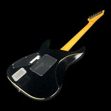 Back angle of ESP KH-2 Vintage Kirk Hammett Signature Series Distressed Black.