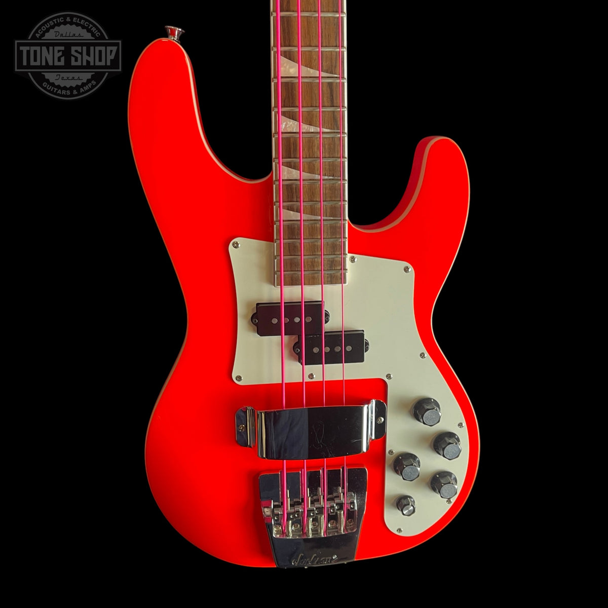 Front of Used 2021 Jackson X Series CBXDX IV Bass Rocket Red TSS7563.