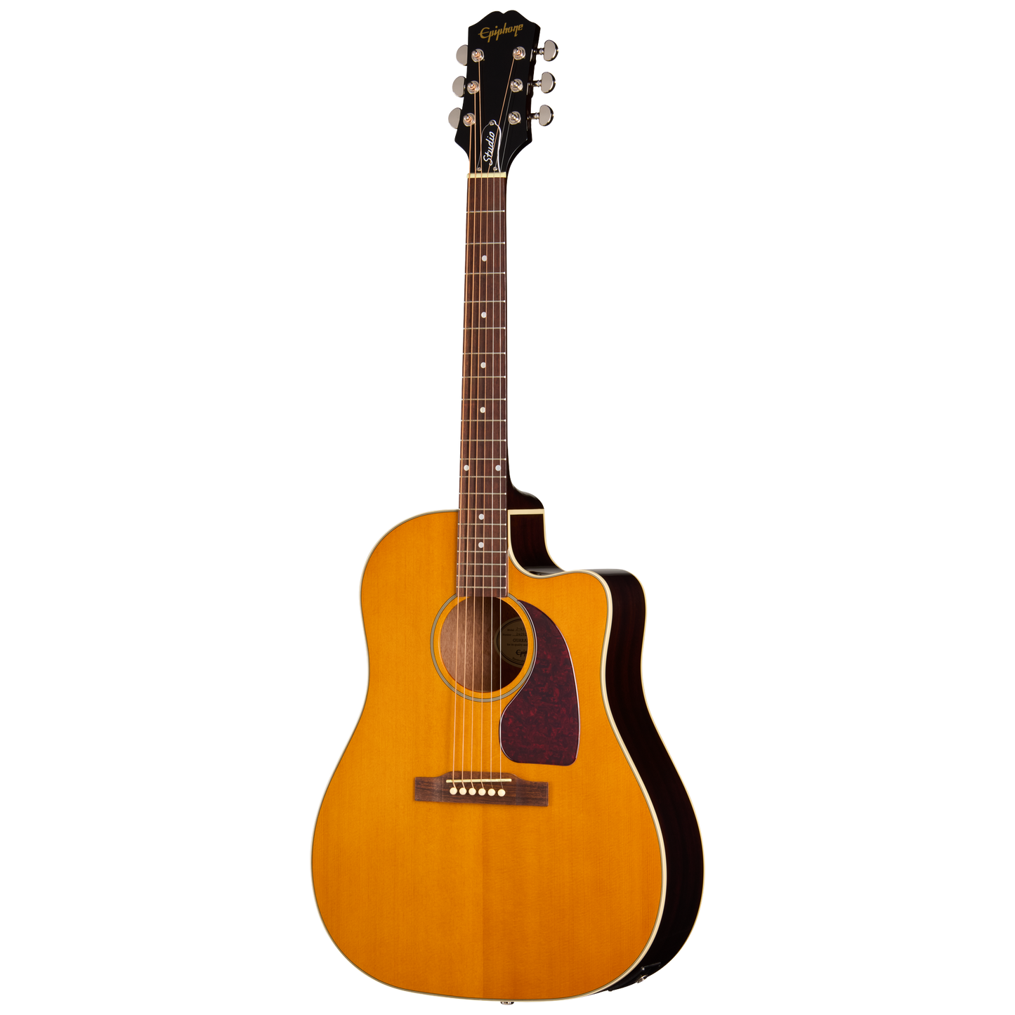 Full frontal of Epiphone J 45 Studio EC Natural.