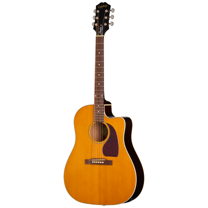 Full frontal of Epiphone J 45 Studio EC Natural.