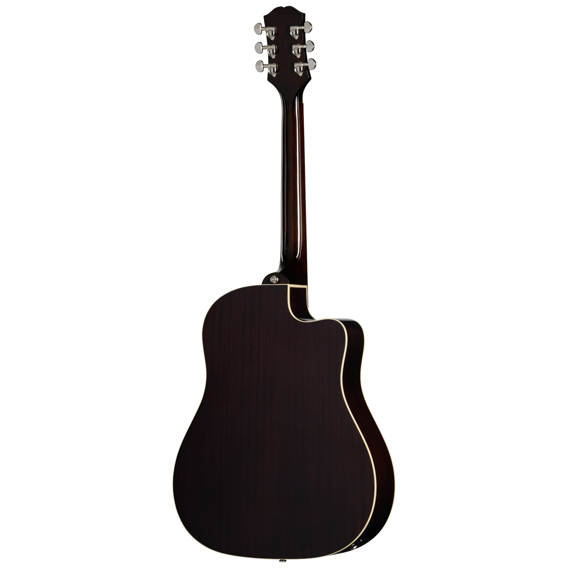 Back of Epiphone J 45 Studio EC LH Vintage Sunburst.