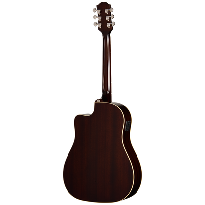 Back of Epiphone J 45 Studio EC Vintage Sunburst.