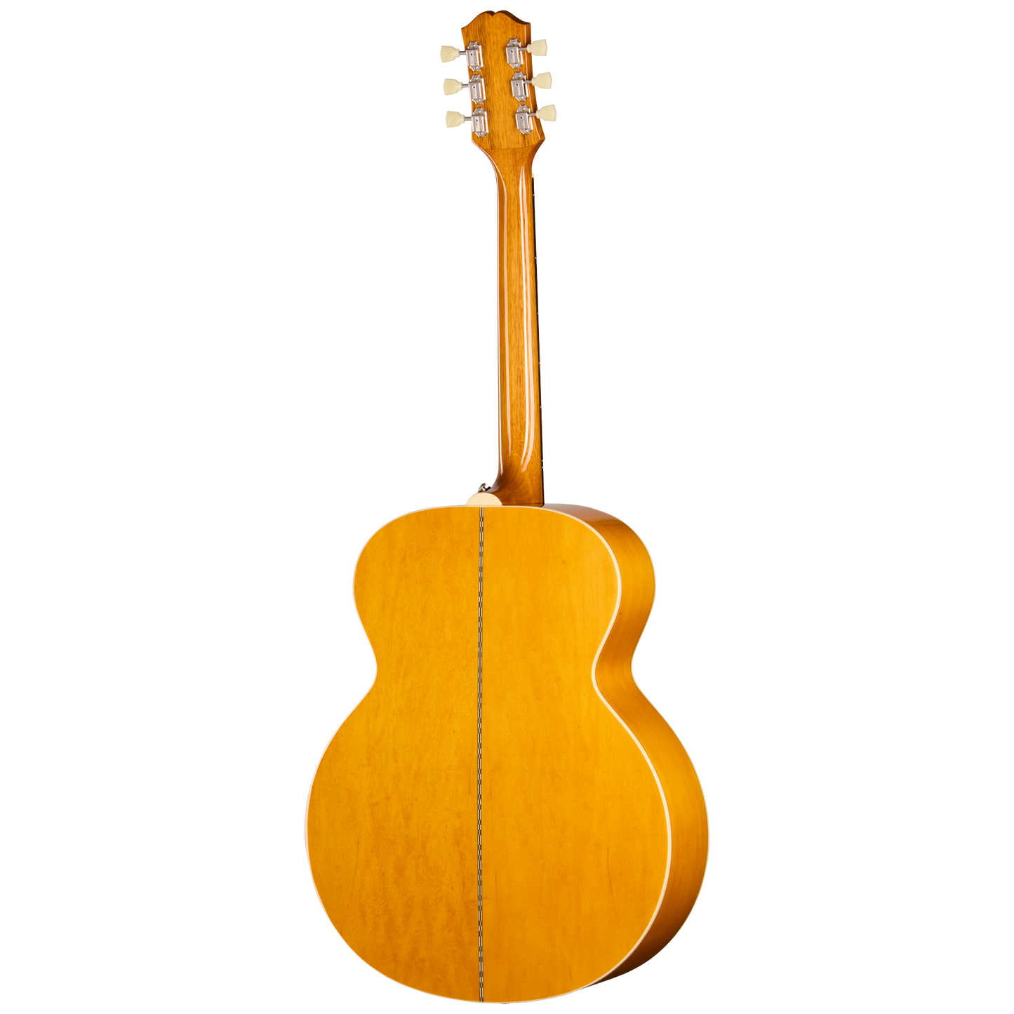 Back of Epiphone J 200 Studio Natural.