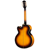 Back of Epiphone J 200 Studio EC Vintage Sunburst.