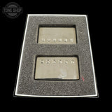 Top of Used Gibson Burstbucker Pickup Set Nickel TSS7638 in box.