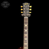 Headstock of Used 2026 Gibson Murphy Lab Les Paul Standard Brazilian Fgbd Dirty Lemon Burst Light Aged.