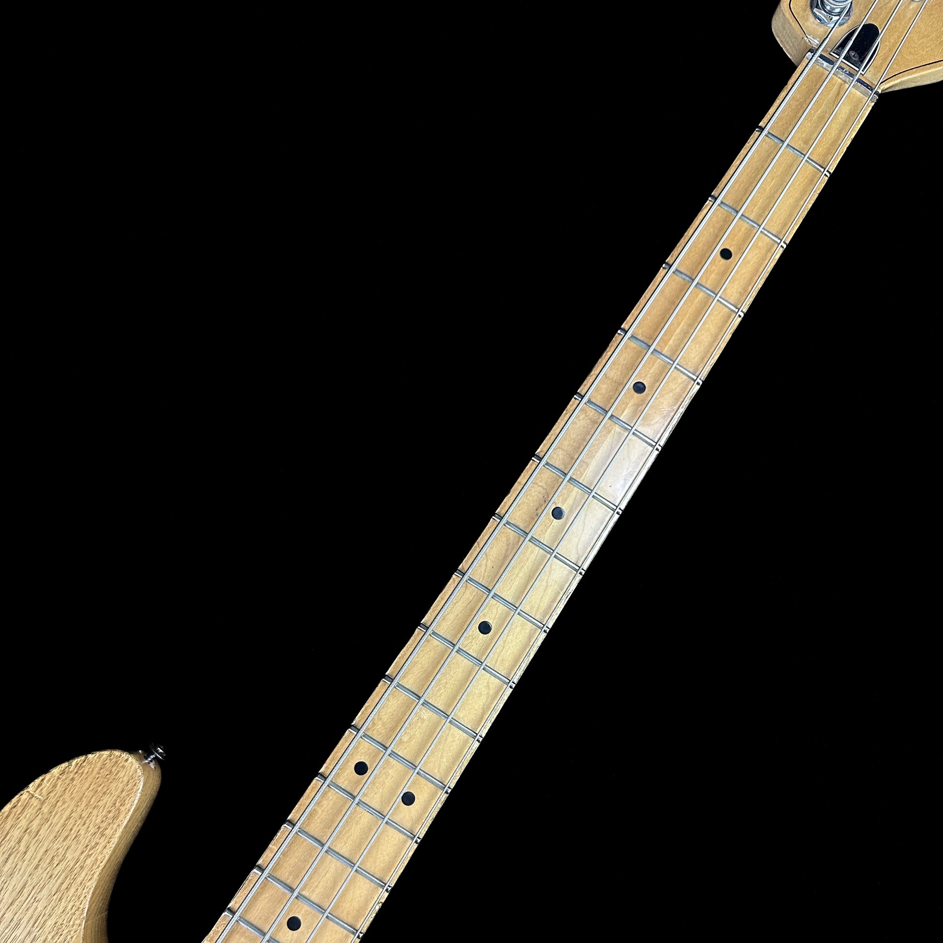 Fretboard of Used Peavey T-40 Bass Natural 1978.