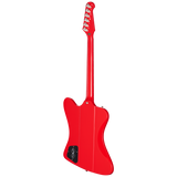 Back of Epiphone 1963 Firebird I Reissue Cardinal Red.
