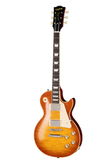 Full frontal of Epiphone 1960 Les Paul Standard Reissue Iced Tea Burst.