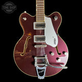 Front of Used 2021 Gretsch G5622T Center Block Single Barrel Burst.