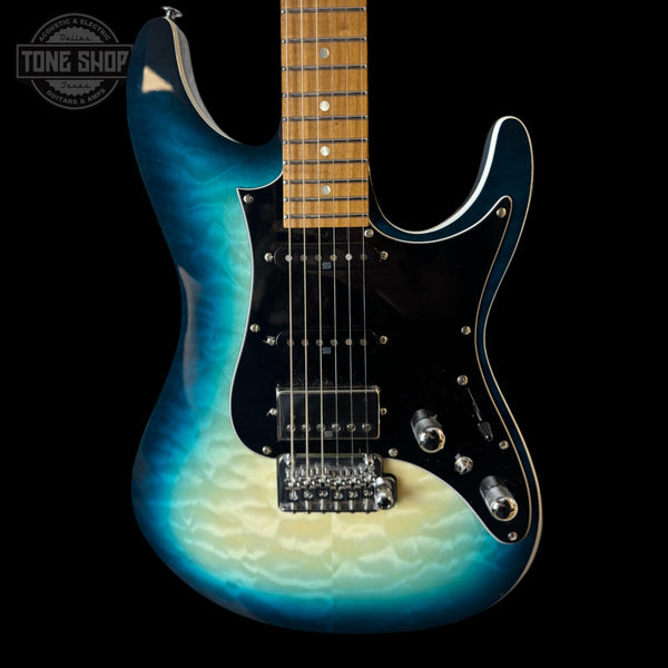 Front of Used Ibanez AZ24P1QM Blueburst.