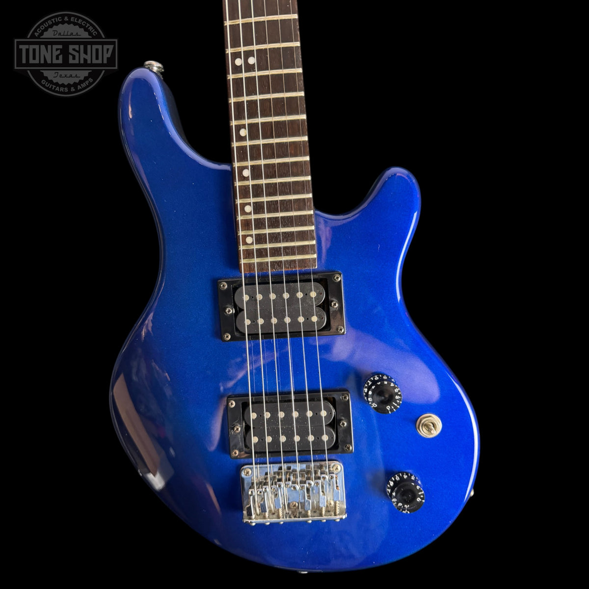 Front of Used Washburn Maverick BT-M Dark Metallic Blue TSS7398.