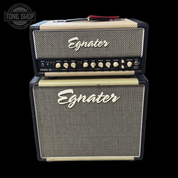 Front of Used Egnator Rebel MKI 30 Watt Head & Rebel 112 1X12" Cab TSS7155.