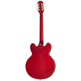 Back of Epiphone ES-335 Left Handed Cherry.