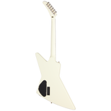 Back of Epiphone Explorer 80s EMG Classic White.