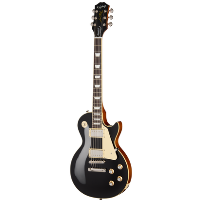 Full frontal of Epiphone Les Paul Standard 60s Ebony.