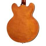 Back of body of Epiphone Riviera Royal Tan.