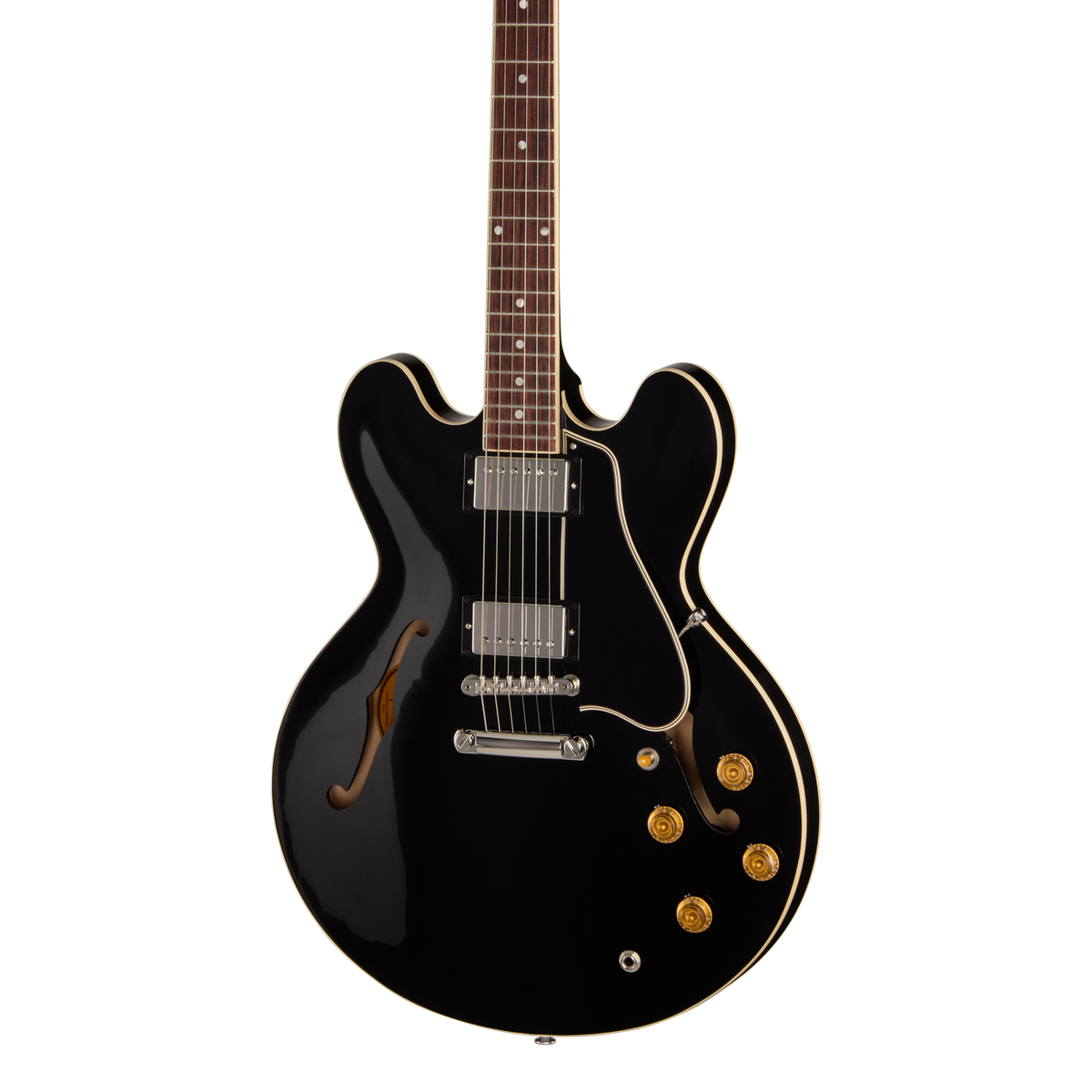 Front of Gibson ES-335 50s Ebony.