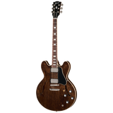 Full frontal of Gibson ES-335 60s Dark Walnut.