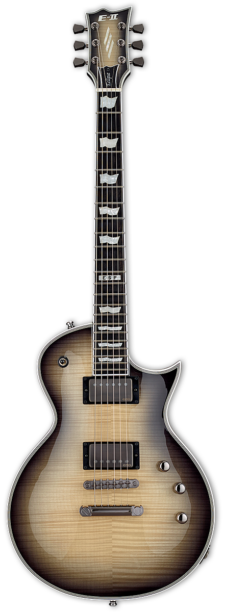 ESP E-II Eclipse Series Full Thickness Black Natural Burst w/case