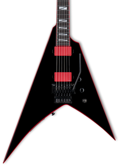 Front of ESP LTD Gary Holt GH-SV Signature Black.