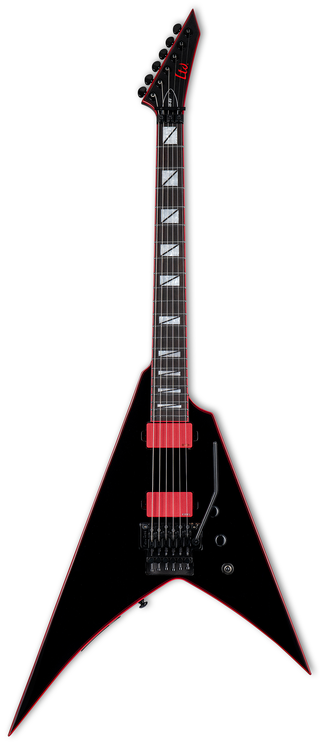 Full frontal of ESP LTD Gary Holt GH-SV Signature Black.