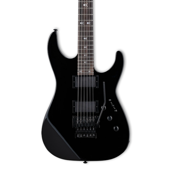 Front of ESP LTD Kirk Hammett KH-202 Black.