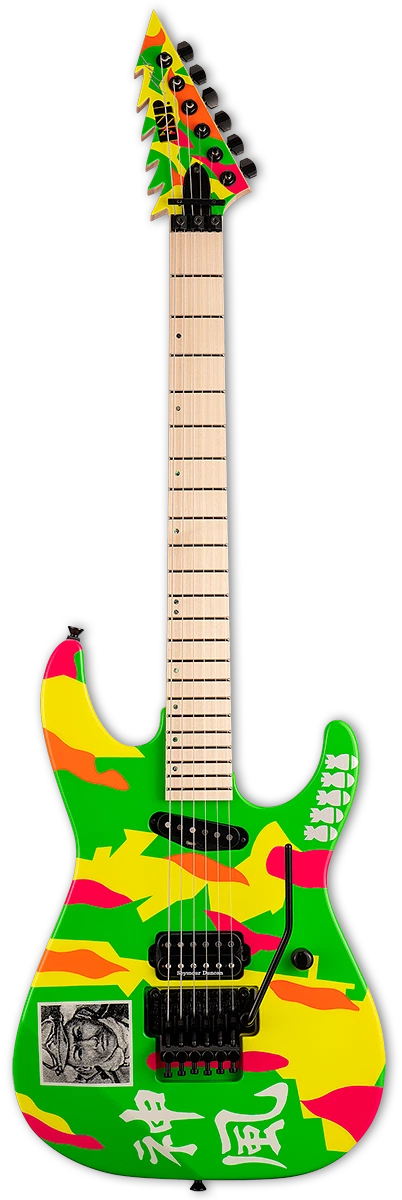 Full frontal of ESP Original Series George Lynch Kamikaze 4.