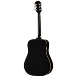 Back of Epiphone Hummingbird Tribute Ebony.