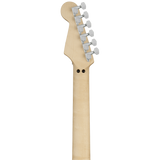 Back of headstock of EVH EVH Striped Series Shapes Maple White and Black.