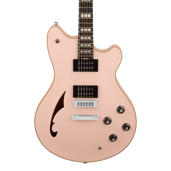 Front of EVH Limited Edition SA-126 Special Satin Shell Pink.