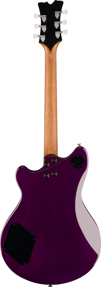 Back of EVH SA126 Special QM Trans Purple Ebony.