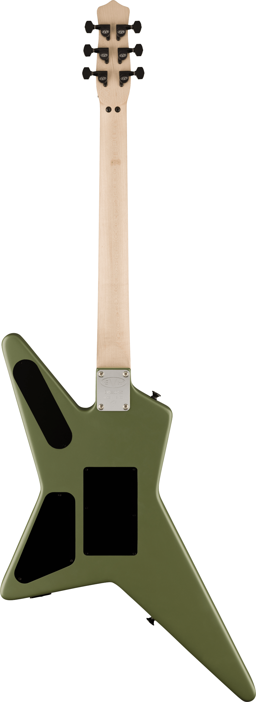 Back of EVH Limited Edition Star Matte Army Drab.