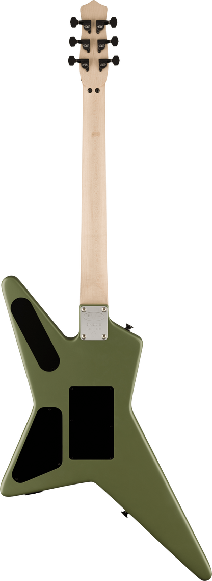 Back of EVH Limited Edition Star Matte Army Drab.