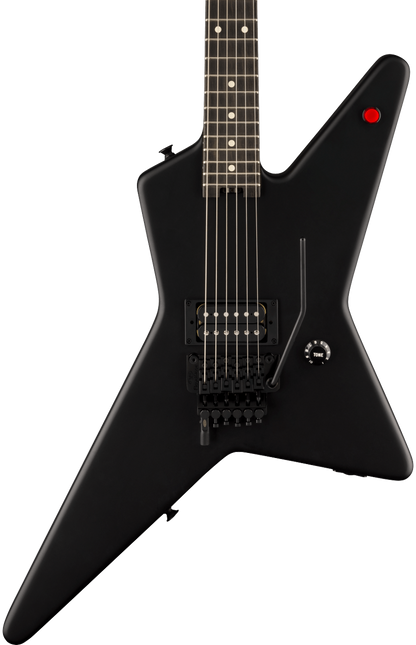 Front of EVH Limited Edition Star Stealth Black.