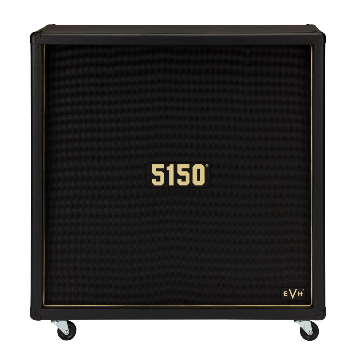 Front of EVH 5150 Iconic Series EL34 4X12 Cabinet Black.