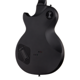 Back of body of Epiphone Prophecy Les Paul Baritone Obsidian Storm Satin.