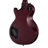 Back of body of Epiphone Prophecy Les Paul Crimson Fog Satin.
