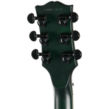 Back of headstock of Epiphone Prophecy Les Paul Forest Phantom Satin.