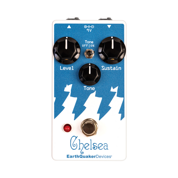 Top down of Earthquaker Devices Chelsea Low End Fuzz Driver.