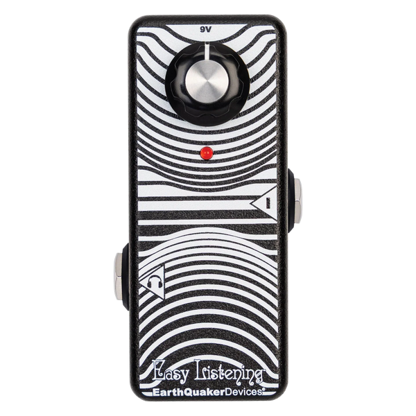 Top down of Earthquaker Devices Easy Listening  Analog Amp Simulator.