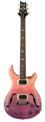 Full frontal of PRS SE Ed Sheeran Hollowbody I Baritone Piezo Pink Ombre.