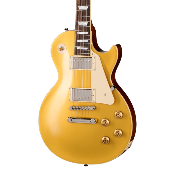 Front of Epiphone 1957 Les Paul Goldtop Reissue Double Gold.