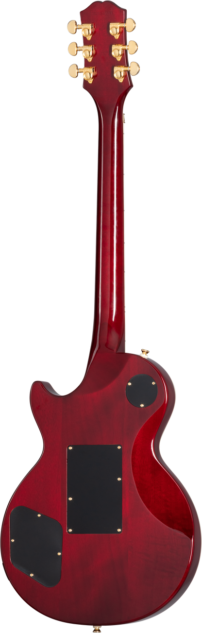 Epiphone Alex Lifeson Les Paul Custom Axcess Quilt Ruby w/case