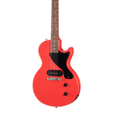 Front of Epiphone Billie Joe Armstrong Les Paul Junior Radiant Red.